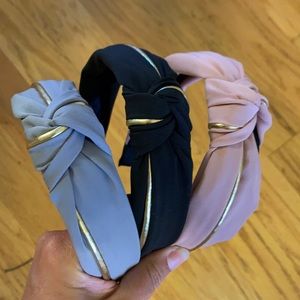 3 headbands topknot style